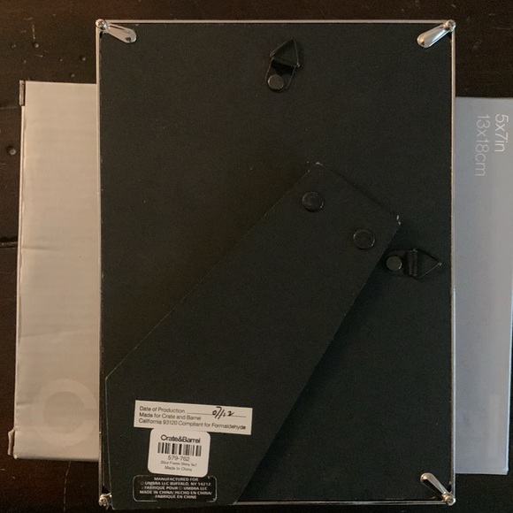 Crate & Barrel Silver Picture Frame - Picture 3 of 5